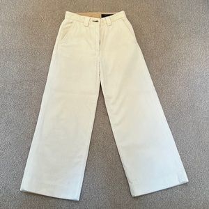 Rag and Bone, cream, wide leg corduroy pants